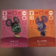 amiiboカード あつまれ どうぶつの森 ラザニア ちょろきち