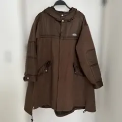 CUBE SUGAR フード付きブラウンモッズコート　M