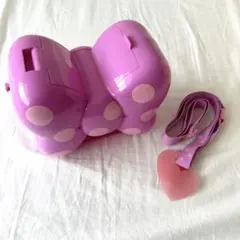 ディズニーポップコーンバケット ミニー デイジー リボン パープル