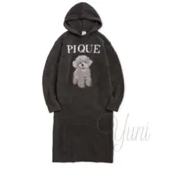 正規品♡トイプードルジャガードワンピース♡グレー