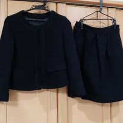 ブラックツイードスーツセット