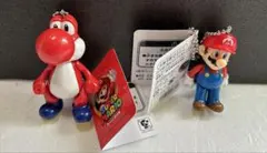 スーパーマリオ　スイングマスコット　マリオ　あかヨッシー　2個セット