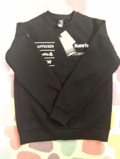 DESCENTE ブラック スウェット トレーナー