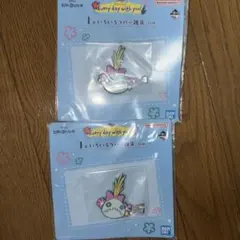 スティッチ 一番くじ ラバーヘアクリップ 2個セット