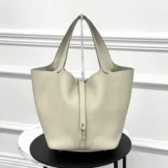 エルメス ピコタンロックMM トリヨンクレマンス クレ SV金具 W刻印 
