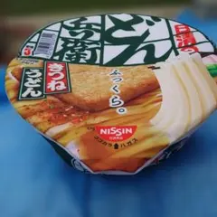 日清 懸賞当選品 どん兵衛きつねうどん ペットベッド①のサムネイル