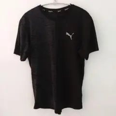 PUMA　プーマ　トレーニングTシャツ　黒字　ゼブラ柄