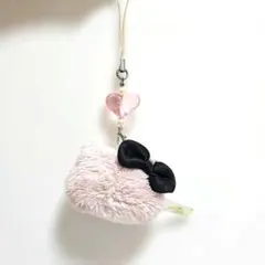 USJ限定　キティちゃんもふもふストラップ　　ぬいぐるみストラップ　ピンク