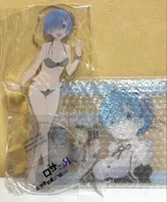 ぶ*根様 リゼロ　レム　ビッグアクリルスタンド　アクリルパネル　アクリルボード
