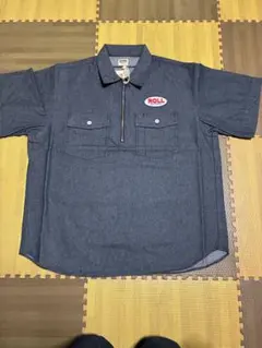 【新品】BARNSバーンズアウトフィッターズ ハーフジップワークシャツ　サイズLのサムネイル