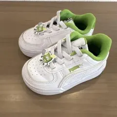 PUMA ホワイト/グリーン スニーカー　13cm