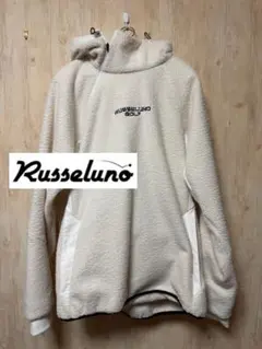 【希少・極暖】ラッセルノ Russeluno ボア フリース パーカー WH 6