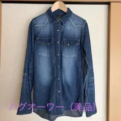 CLOTH&CROSS ハグオーワー　デニム長袖ダンガリーシャツのサムネイル