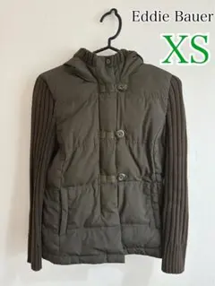 【Eddie Bauer 】ダウン ベスト風　リブニット Y2K XS