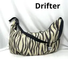 Drifter ドリフター アニマル柄ショルダーバッグ ゼブラ柄 サブバッグ