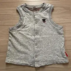 DOUBLE.B グレー ベスト 100サイズ