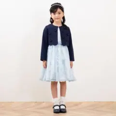 メゾピアノ　ワンピース ボレロ　セット　130 セレモニードレス　ジャケット