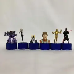 ペットボトルキャップ　スターウォーズ他キャラクター6個セット