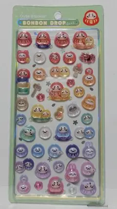 【正規品】 ボンボンドロップシール 和柄 ダルマ