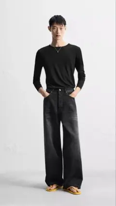 ZARA エキストラバギーフィットジーンズ(スーパーバギーフィットジーンズ)