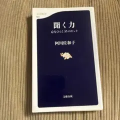 聞く力 心をひらく35のヒント　文藝春秋　阿川佐和子