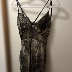 値下げ！ブラックレース ナイトドレス