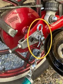 旧車 バイク シャフトロックピン ユニクロメッキ アクスル Rピン GT380他のサムネイル