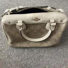 COACHコーチミニボストンバッグ2wayショルダーバッグ シグネチャー