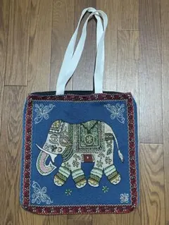 エスニック　インド　タイ　象　肩掛け　トートバッグ　新品未使用