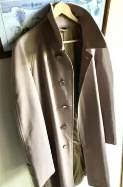 限定1点 正規品　チェック柄　ベージュステンカラーコート　送料無料24時間内発送