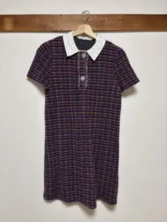 ZARA ツイードワンピース