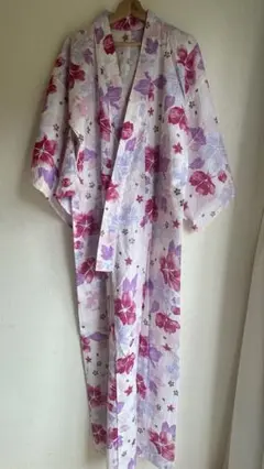 Disney 浴衣 花柄 ピンク パープルのサムネイル