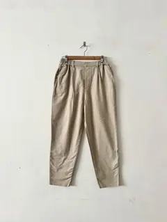 studio CLIP　柔らかストレッチテーパードパンツ　ベージュ