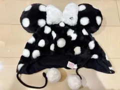 ディズニー ドット ファンキャップ 水玉 黒ブラック　ミニー
