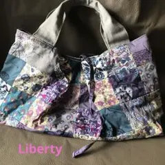 リバティー　パッチワーク　ミニトートバック