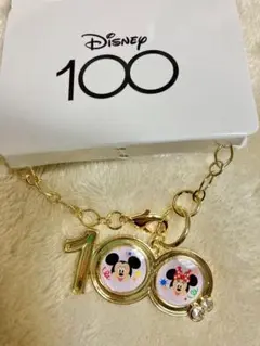 ディズニー100周年　ロゴバッグチャーム　ミッキー　ミニー