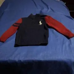 Ralph Lauren セーター ネイビー/レッド