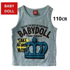 BABY DOLL タンクトップ 110㎝ 水色