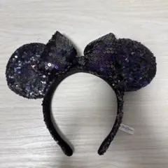 東京ディズニーリゾート カチューシャ スパンコール ブラック