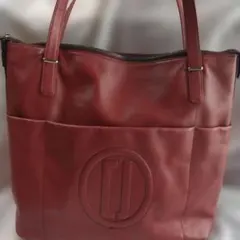 ✨レッド レザー トートバッグ✨のサムネイル