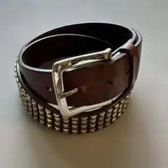 ロイヤルプッシー スタッズレザーベルト　Sサイズ