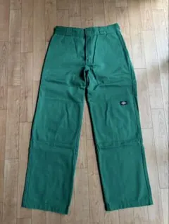 Dickies ダブルニー 32inch グリーン 緑 ワークパンツ