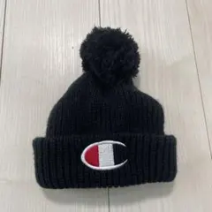 Champion ポンポン付きニット帽 ブラック 52CM