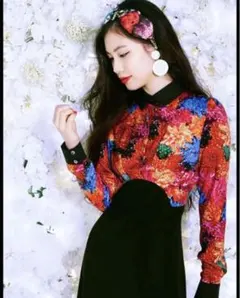 【美品】M/mikaninagawa切り替えワンピースのサムネイル