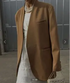 Ameri ESSENTIAL CURVE COLLAR JACKET