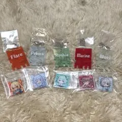ホロライブ3期生極楽湯コラボ　トレーディング銭湯錠風キーホルダー浴衣ver.