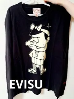 旧エヴィスEVISUMAN ネイビー Tシャツ サイズ42 2025年最新】EVISU カラー：ブルー系 Tシャツの人気アイテム