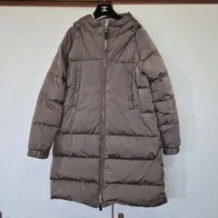 美品 マックスマーラ MaxMara SEIPA ロングダウンコート 38グレー