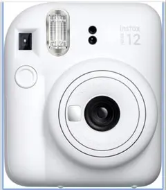 【フィルム付】FUJIFILMチェキinstax mini 12 クレイホワイト
