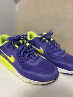 美品‼️Nike Air Max スニーカー 7.5 US 紫/黄緑